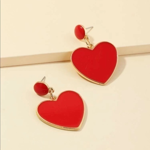 PinkBaeBoutique Jewelry - 3/$30 💛 Heart Earrings